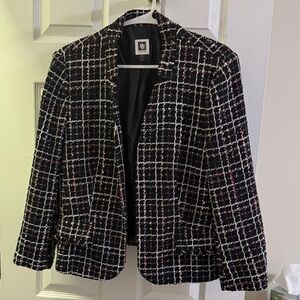 Anne Klein Multicolor Tweed Blazer